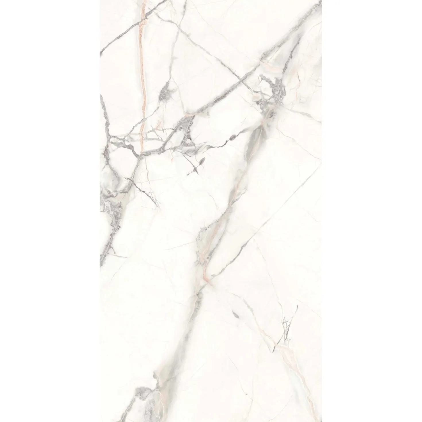 Piastrella in gres porcellanato Iberis Crystal bianco 60x119,8 cm rett