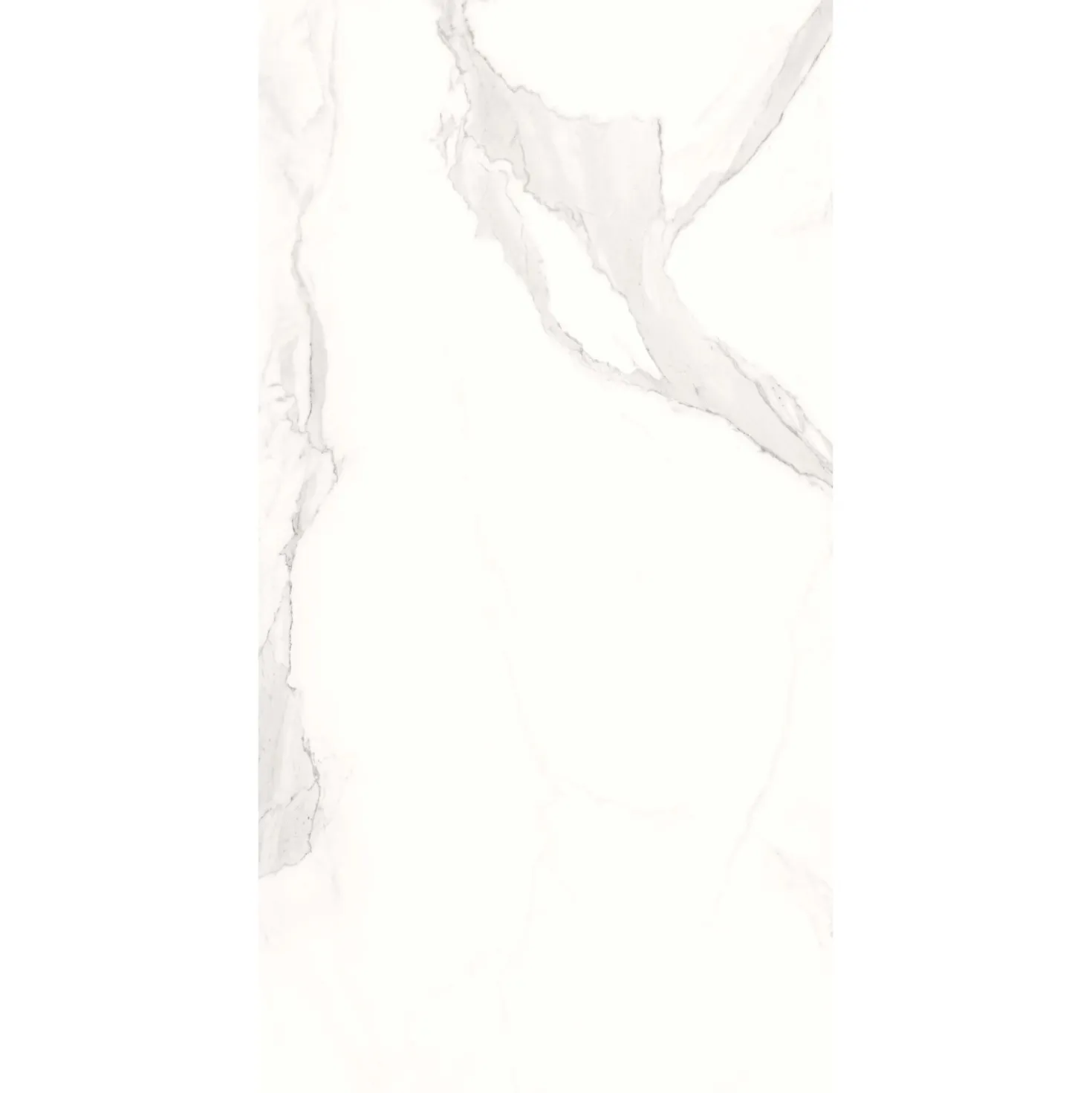 Piastrella in gres porcellanato Marmo Statuario 60x120 cm venato grigio 1,44 m²