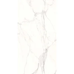 Piastrella in gres porcellanato Marmo Statuario 60x120 cm venato grigio 1,44 m²