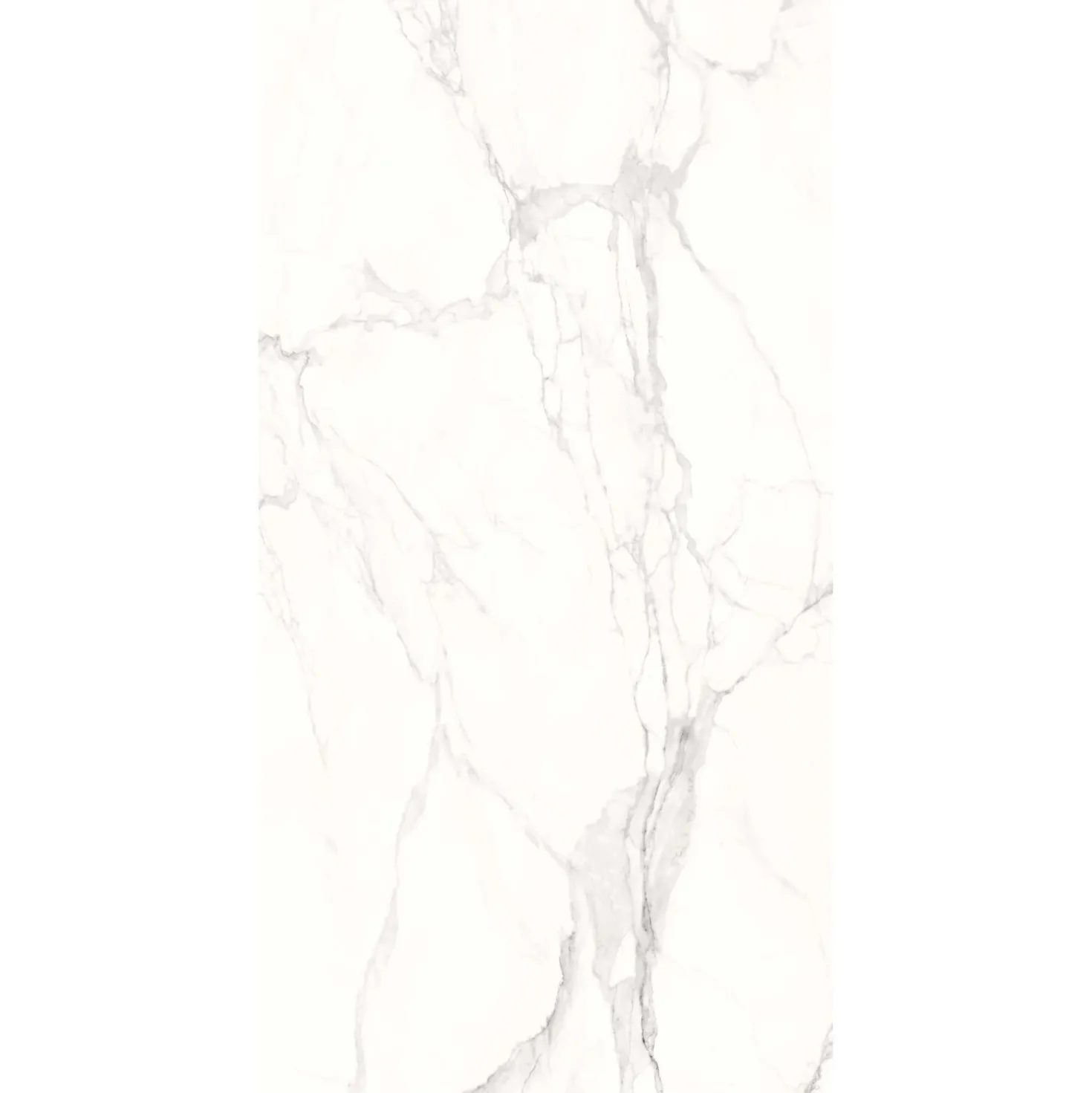 Piastrella in gres porcellanato Marmo Statuario 60x120 cm venato grigio 1,44 m²