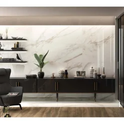 Piastrella in gres porcellanato Marmo Calacatta venato oro 60x120 cm 1,44 m²