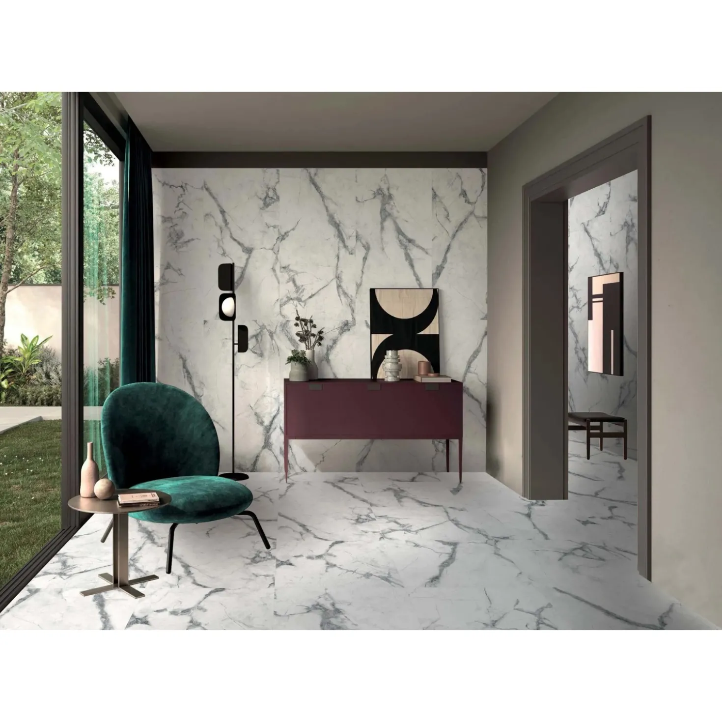 Piastrella in gres porcellanato Charisma pietra soft grey 60x120 cm 1,44 m²