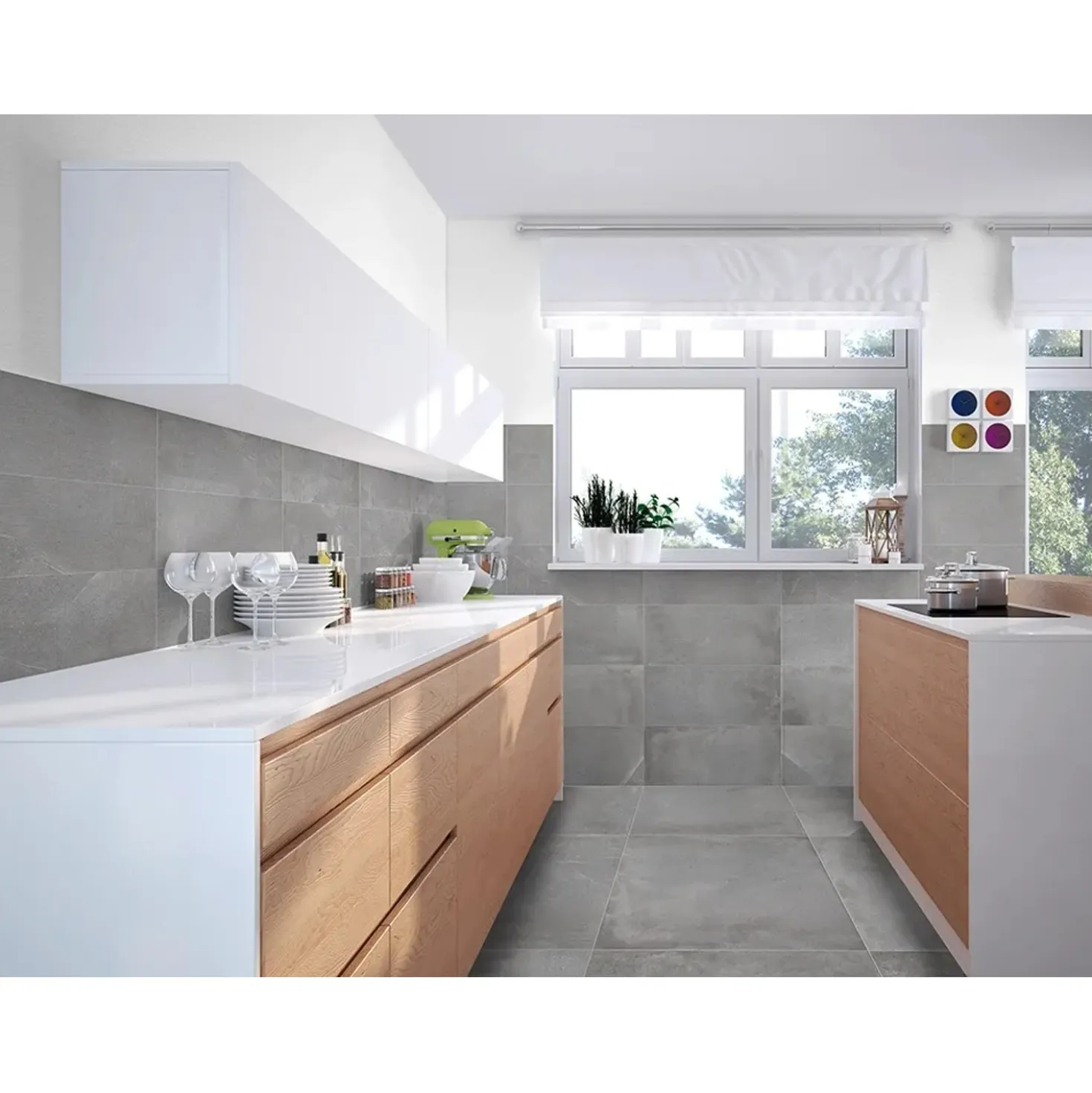 Piastrella in gres porcellanato Urban Pearl 30x60 cm 1,44 m²