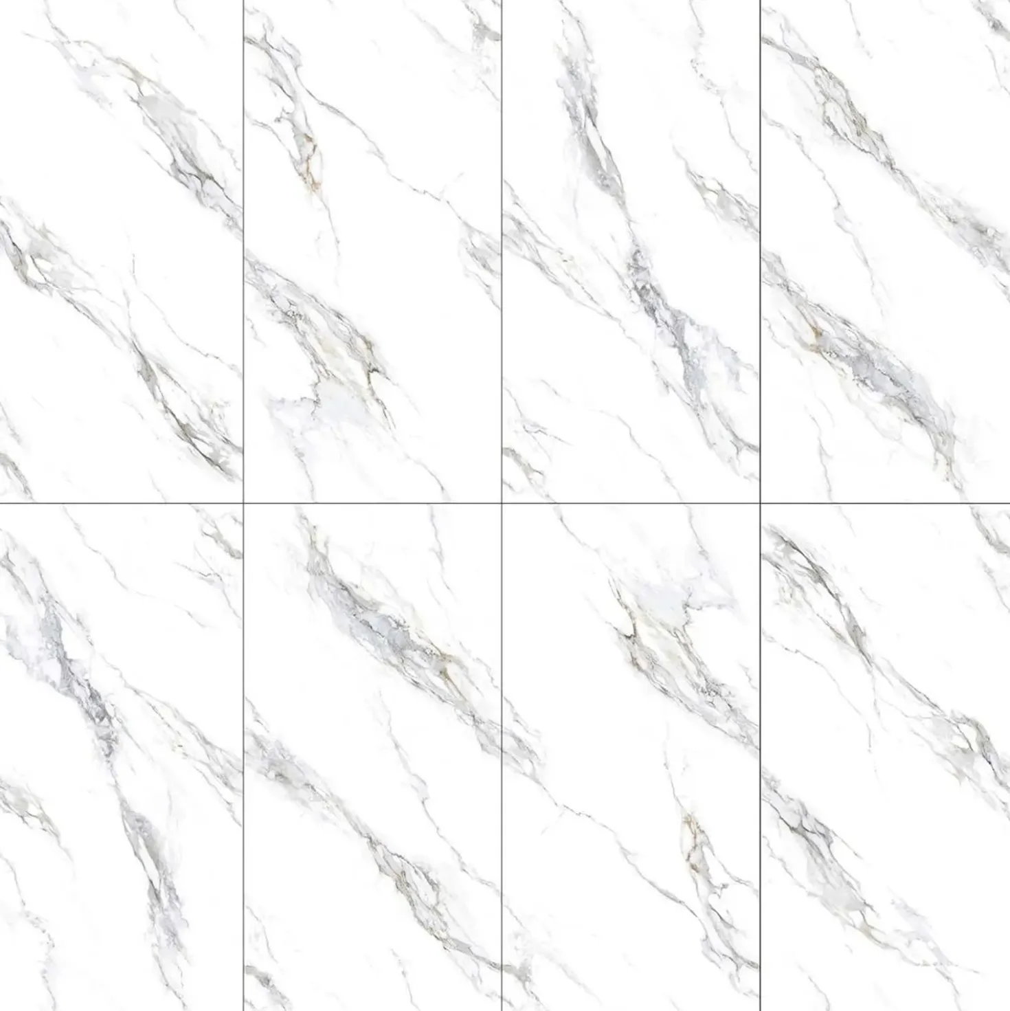 Piastrella in gres porcellanato Calacatta Gold Maestoso 60x120 cm 1,44 m²