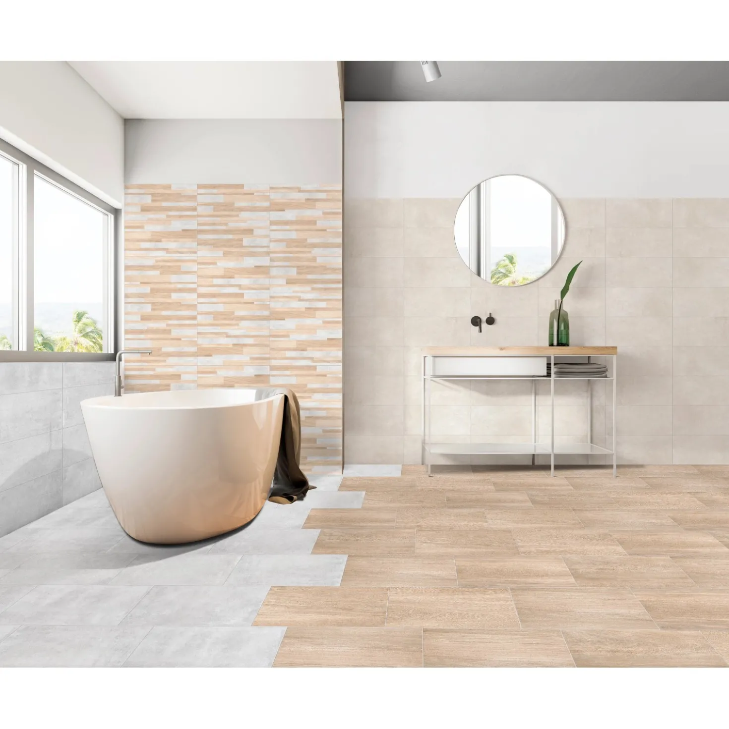 Piastrella in gres Stone Tendance grigio 30x60 cm 1,44 m²