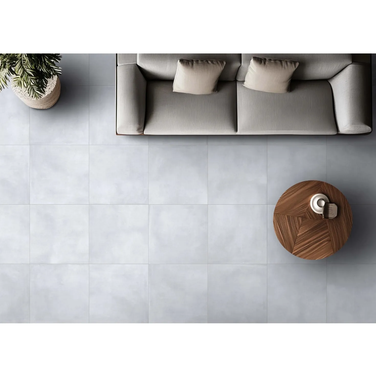 Piastrella in pasta rossa Floreal grigio 45x45 cm 1,42 m²