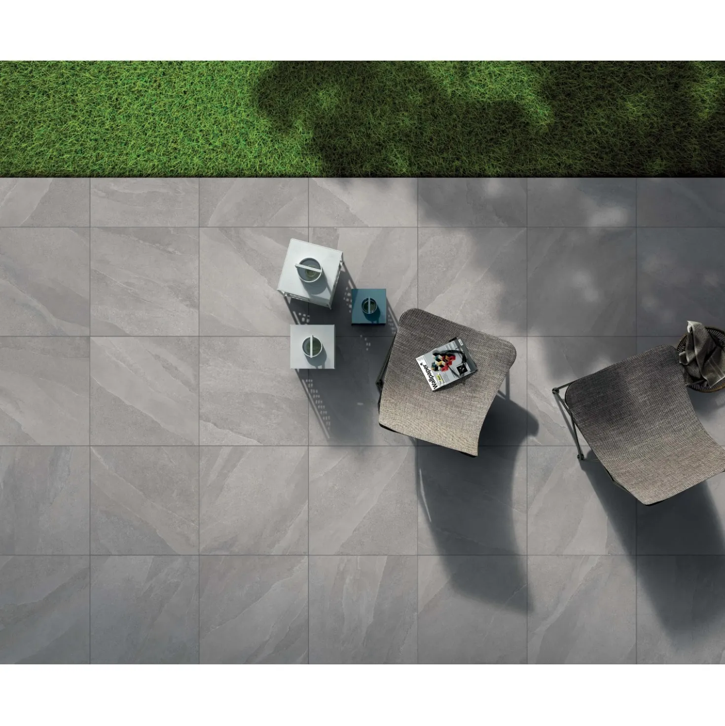 Piastrella in porcellanato smaltato Ethos grigio 31x62 cm 1,54 m²