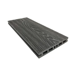 Piastrelle da esterno doga WPC WOOD double face antracite 161x2000 mm