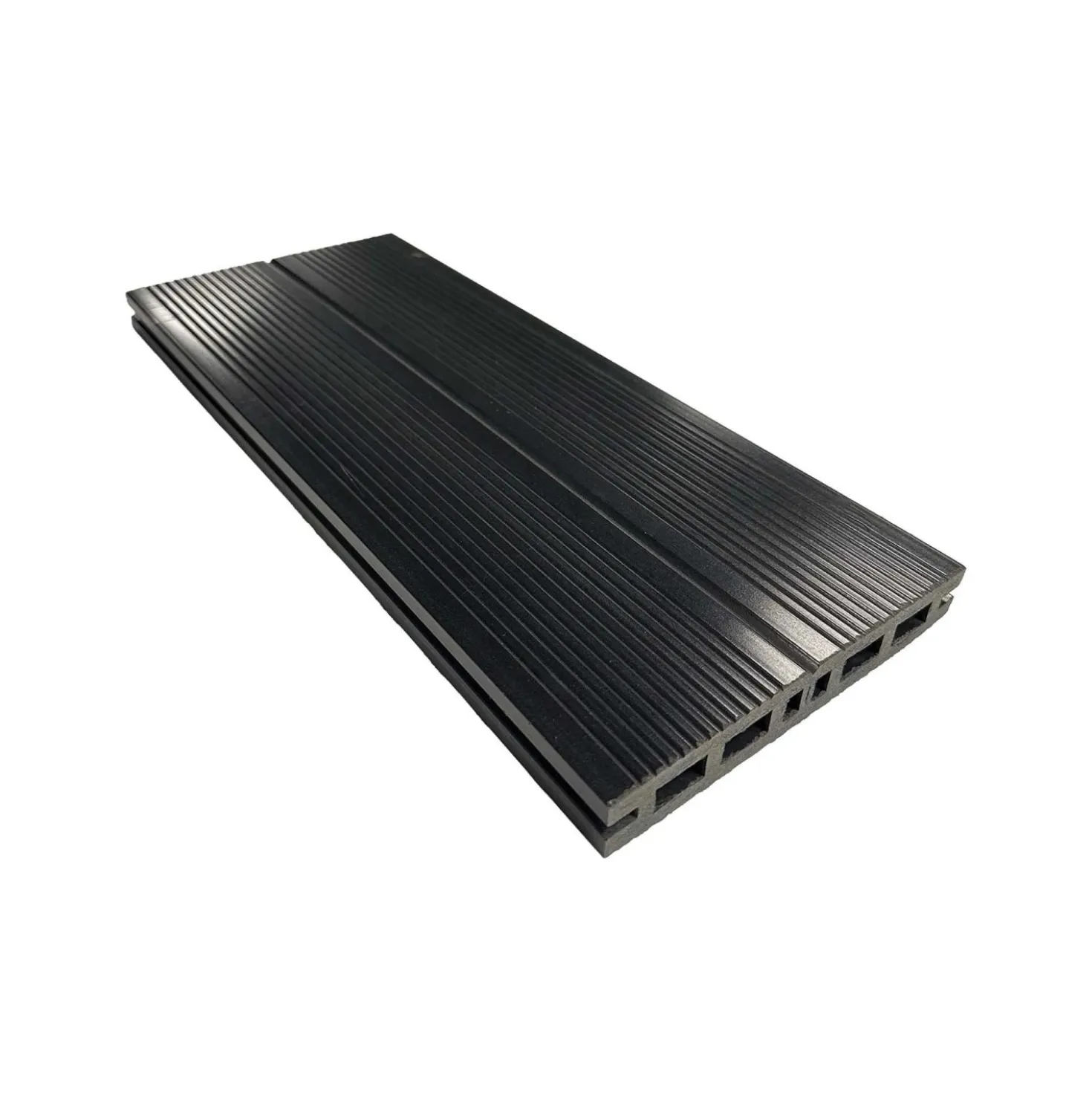 Piastrelle da esterno doga WPC WOOD double face antracite 161x2000 mm