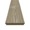 Piastrelle da esterno doga Thermowood clip sistem bianco 118x210 cm