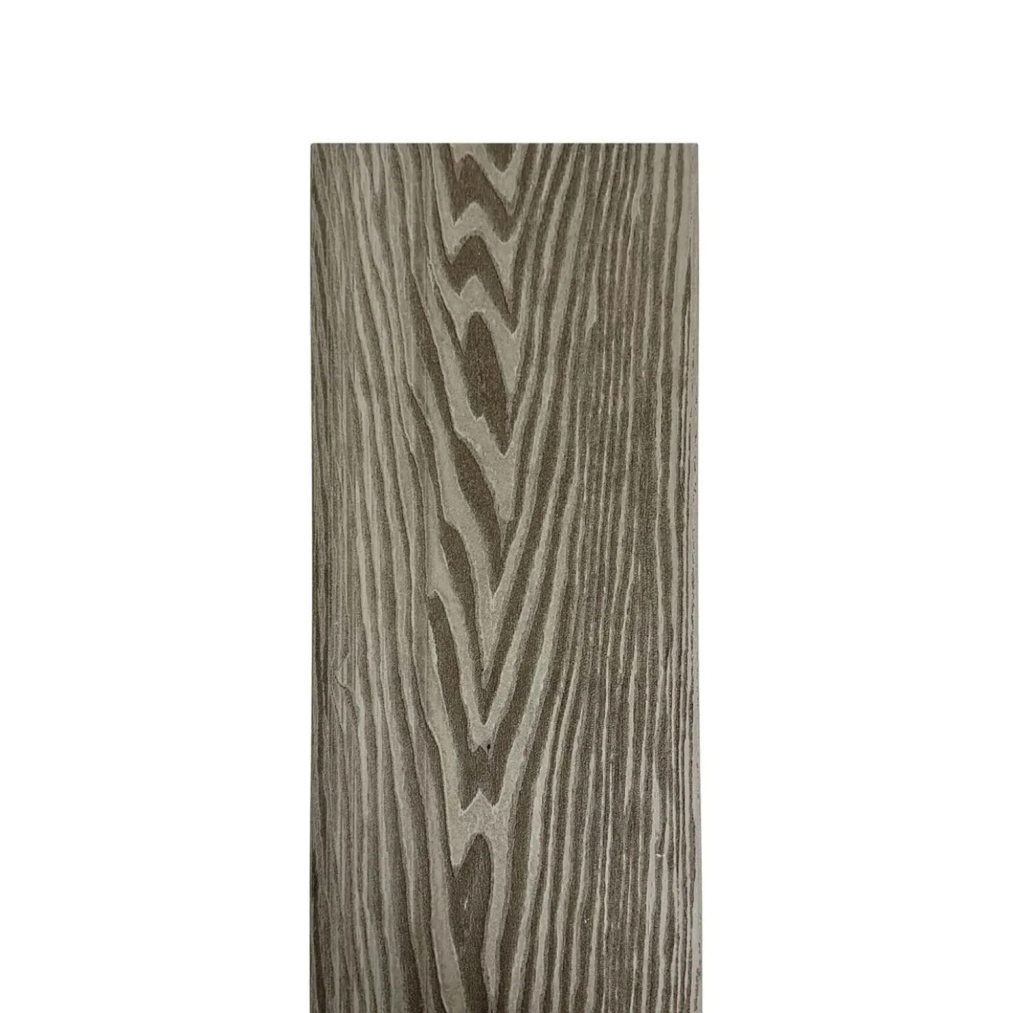 Piastrelle da esterno doga WPC WOOD double face grigio 161x2000 mm