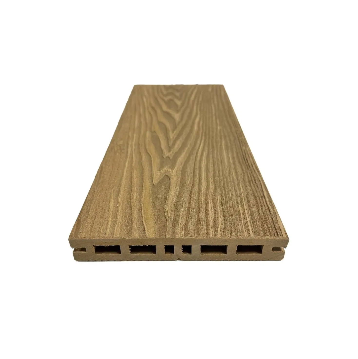 Piastrelle da esterno doga WPC WOOD double face miele 161x2000 mm