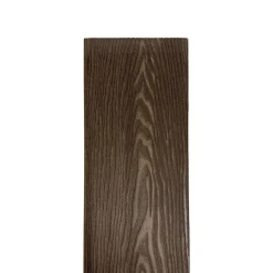 Piastrelle da esterno doga WPC WOOD double face marrone 161x2000 mm