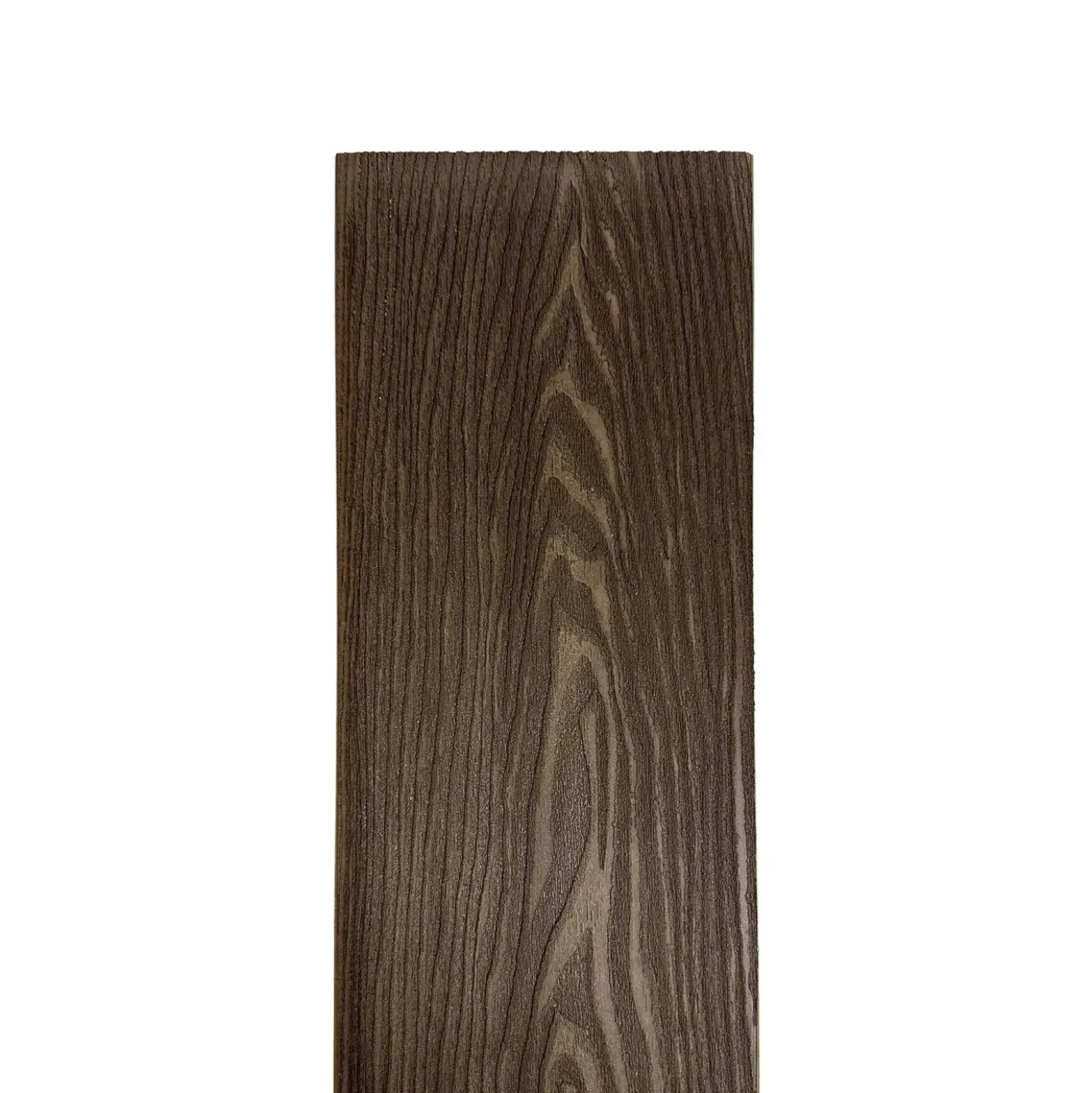 Piastrelle da esterno doga WPC WOOD double face marrone 161x2000 mm