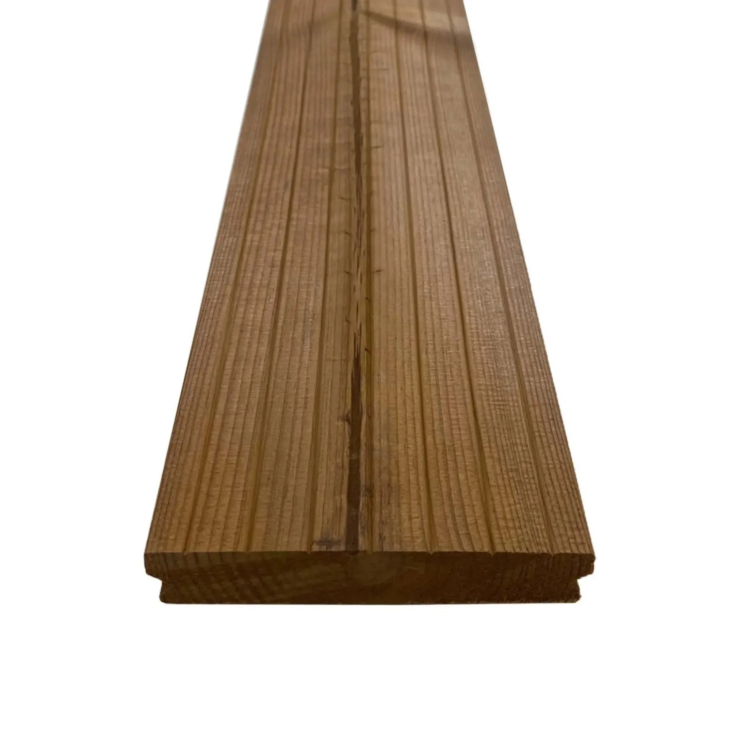 Piastrelle da esterno doga Thermowood clip sistem natural 118x210 cm