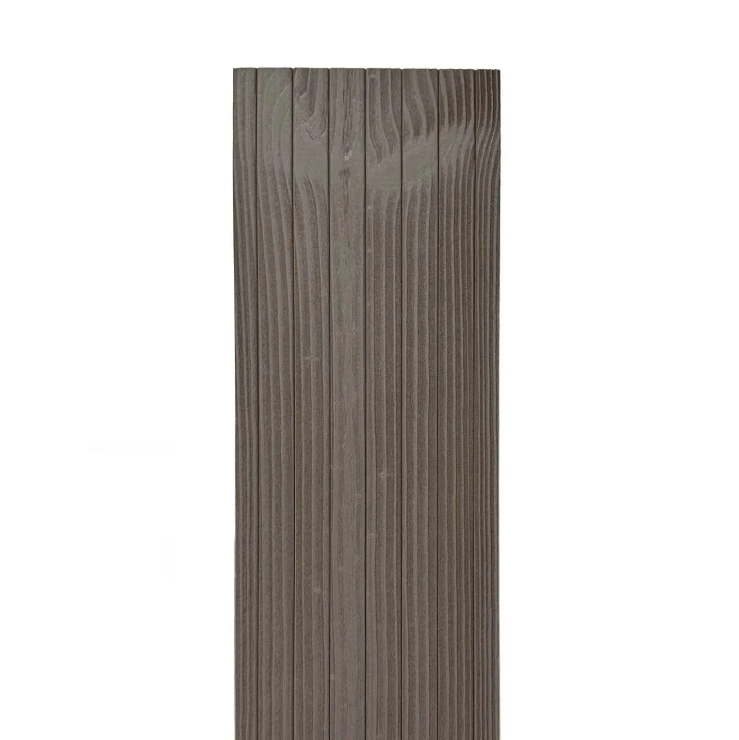 Piastrelle da esterno doga Thermowood clip sistem antracite 118x210 cm