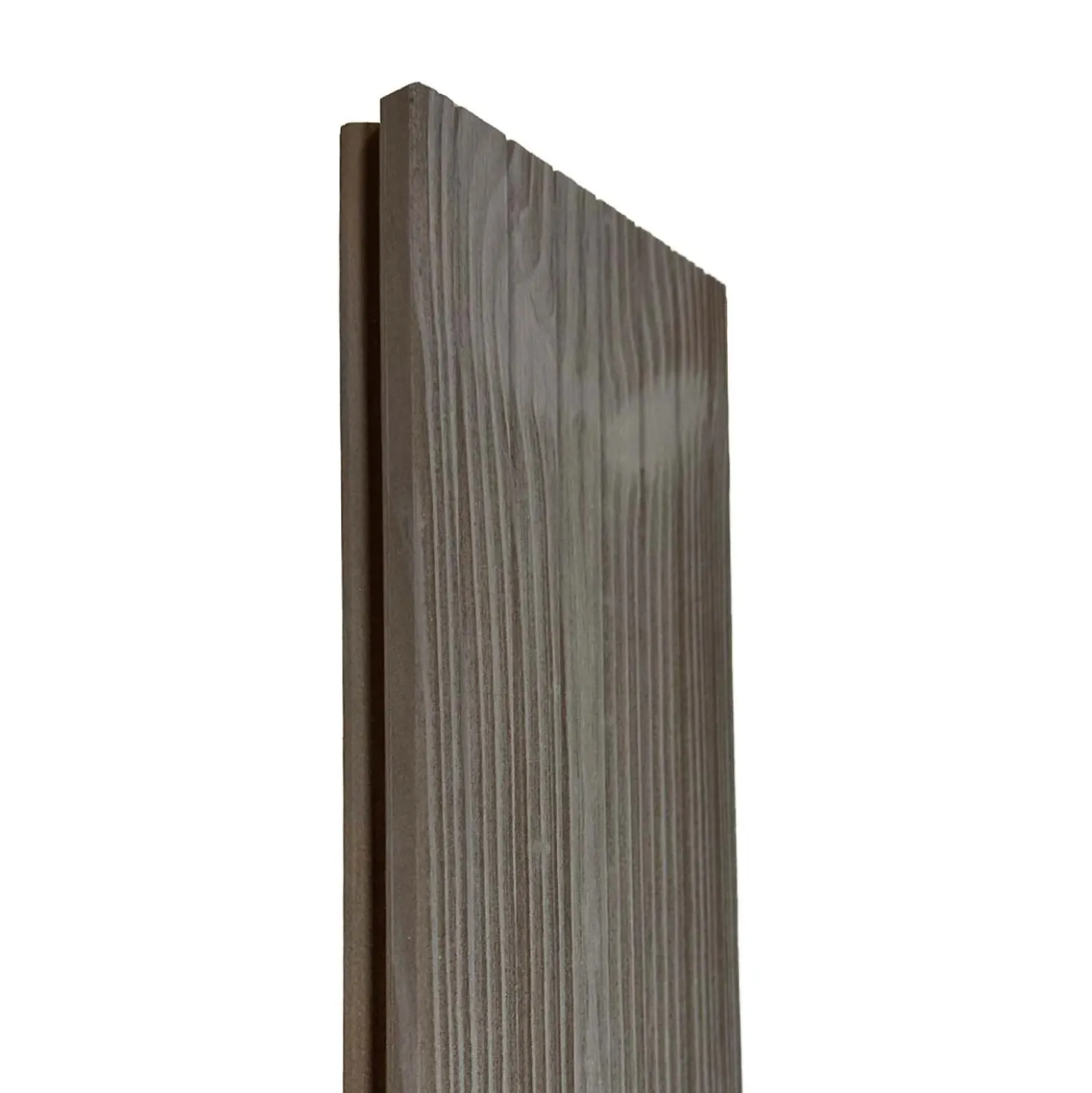 Piastrelle da esterno doga Thermowood clip sistem antracite 118x210 cm