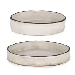Piatto decorativo Nikos misura piccola Ø20 cm bianco