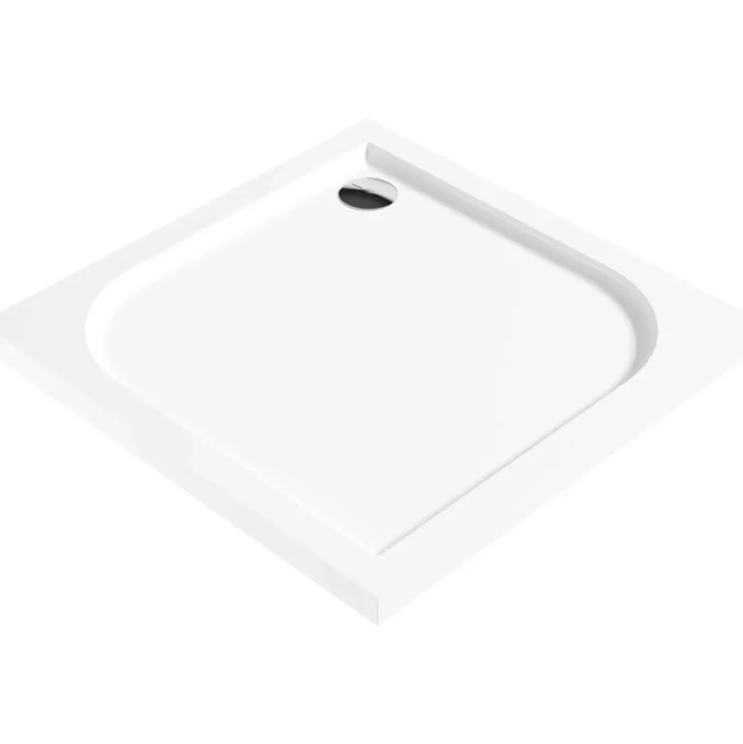 Piatto doccia acrilico quadrato Idrostile Cubico 90x90 cm bianco