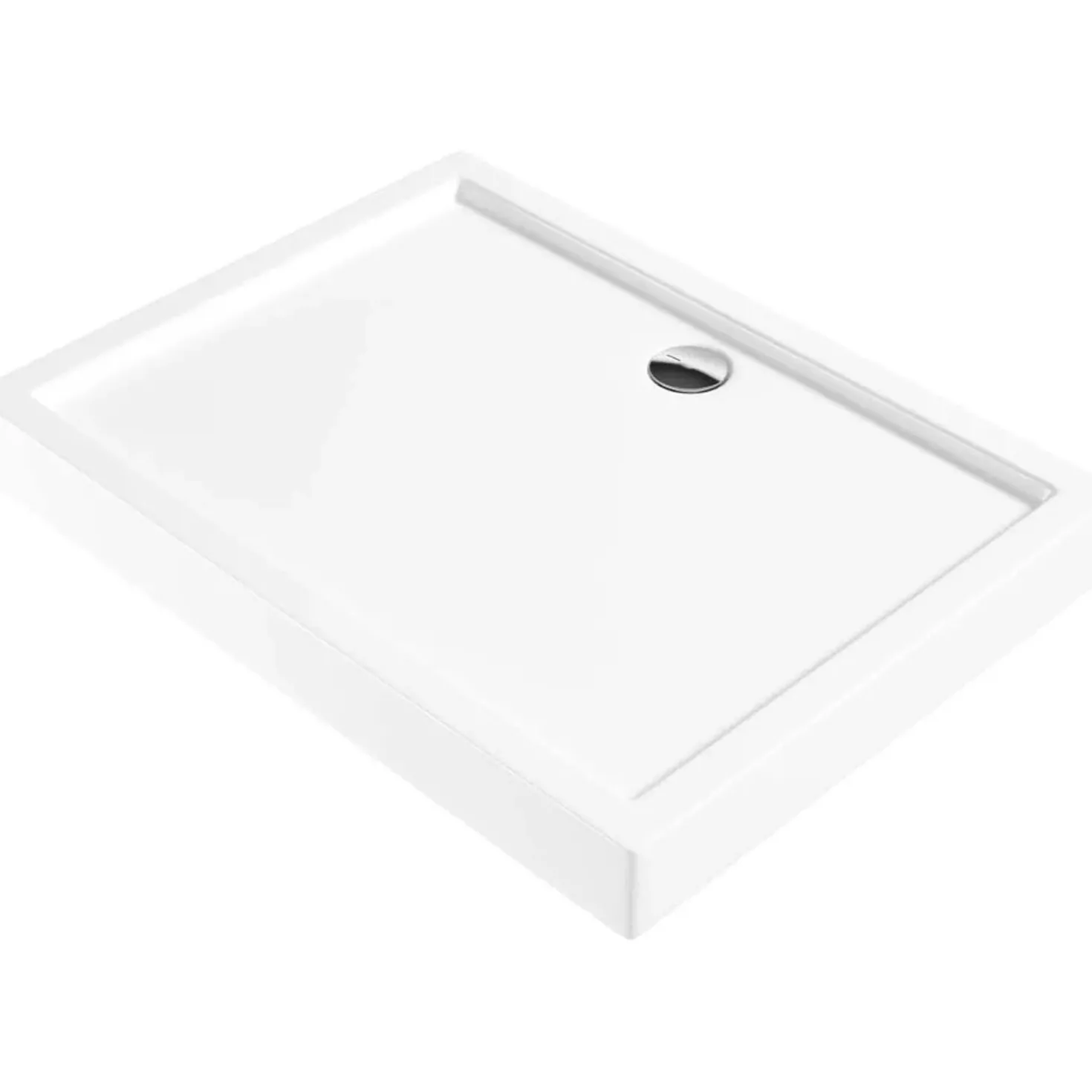 Piatto doccia acrilico rettangolare Idrostile Genio 120x80 cm bianco