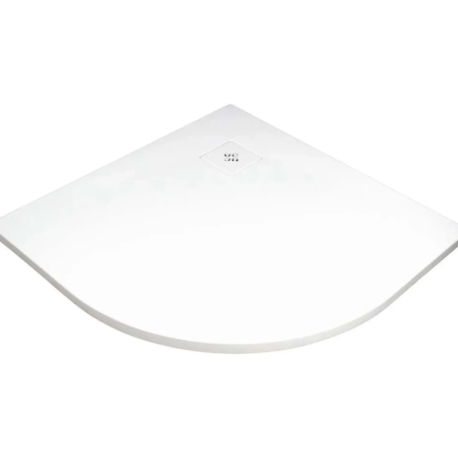 Piatto doccia acrilico semicircolare Idrostile 90x90 cm bianco