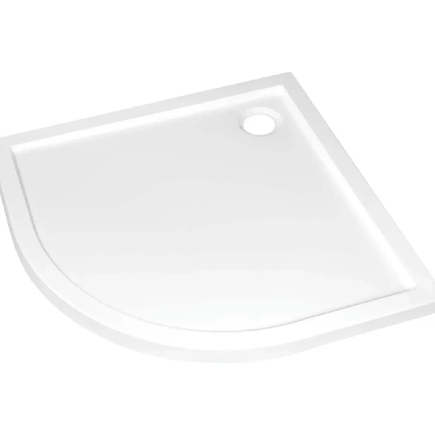 Piatto doccia acrilico semicircolare Idrostile Praim 80x80 cm bianco