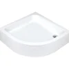 Piatto doccia acrilico semicircolare Idrostile Plus con piedini 80x80 cm bianco
