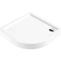 Piatto doccia acrilico semicircolare Idrostile Genio 90x90 cm bianco
