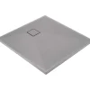 Piatto doccia granito Idrostile Puerto Padre 80x80 cm grigio metallizzato