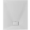 Piatto doccia in poliestere bianco effetto pietra 70 x 120 cm