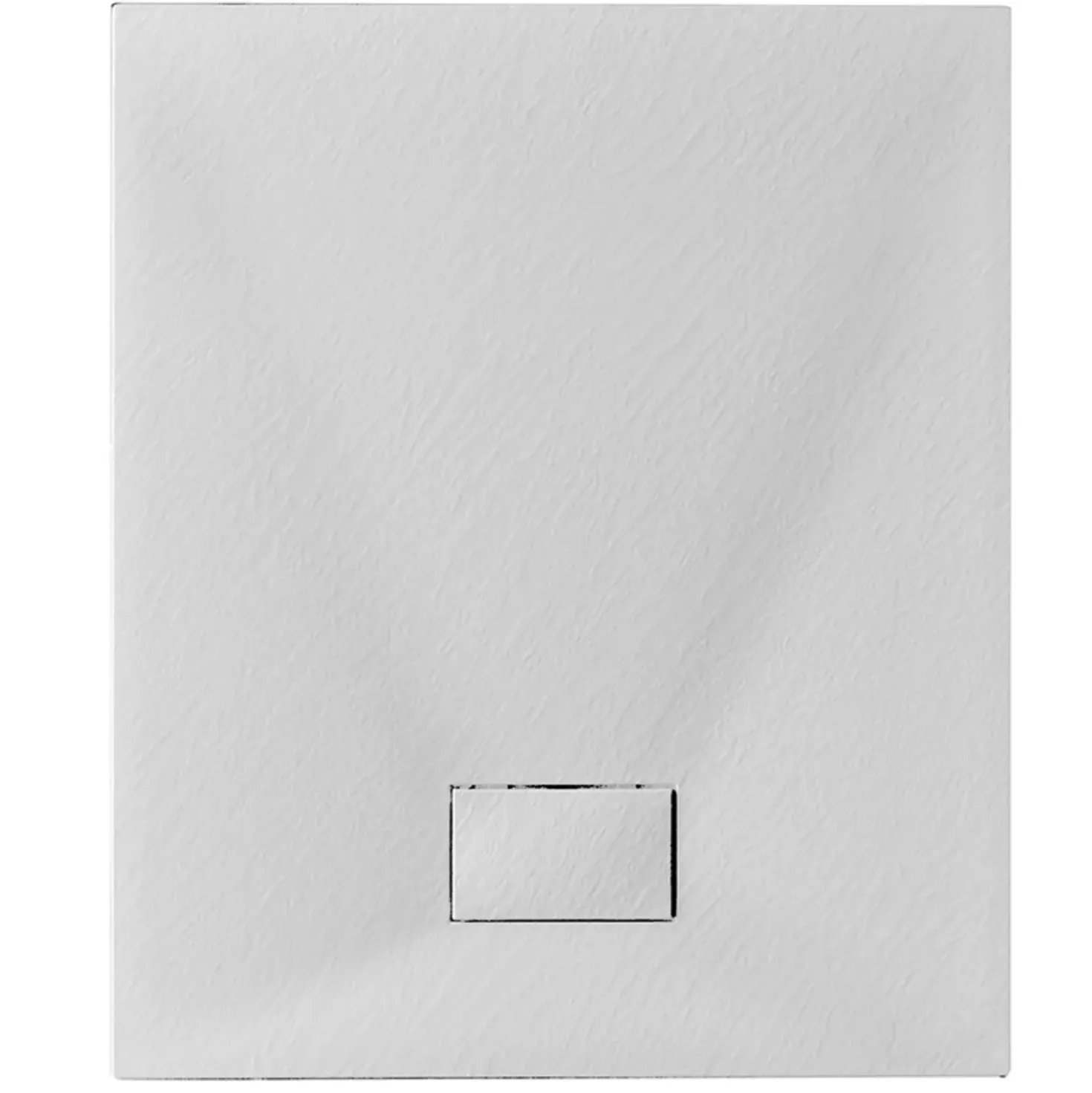 Piatto doccia in poliestere bianco effetto pietra 70 x 120 cm