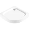Piatto doccia semicircolare Idrostile Punk coperchio 90x90 cm bianco
