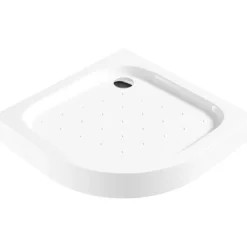 Piatto doccia semicircolare Idrostile Punk coperchio 90x90 cm bianco