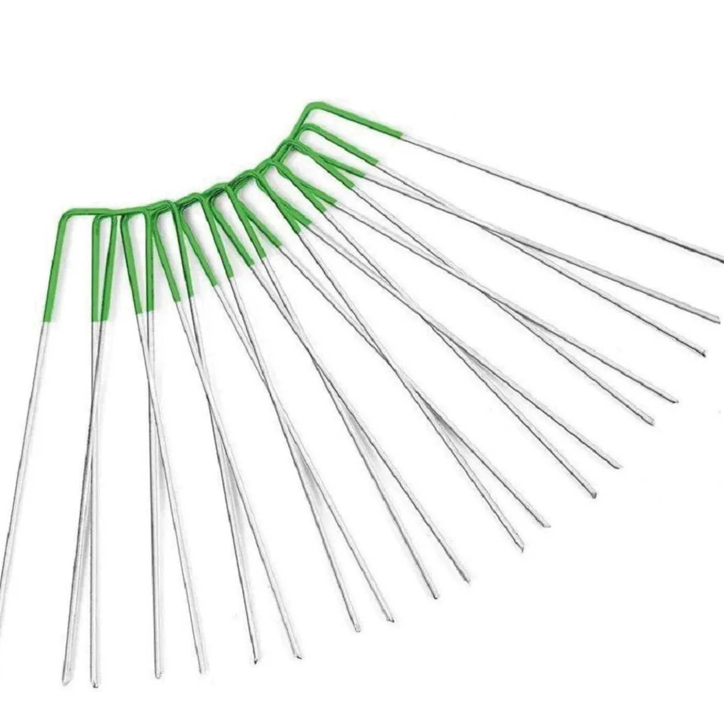 Picchetti a U per fissaggio prato 15 cm 20 pz