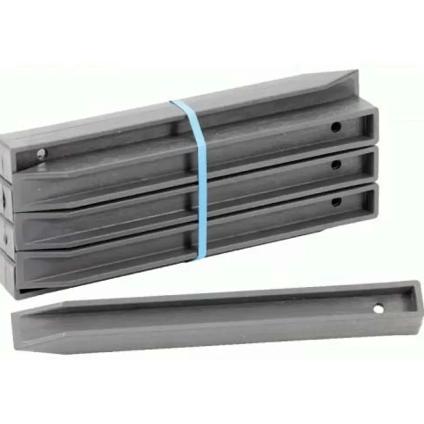 Picchetti per bordura ecolat in plastica riciclata H 38 cm 10 pz