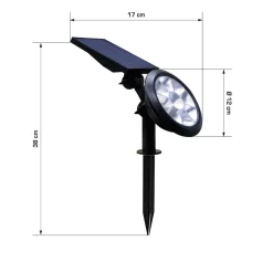 Picchetto solare LED luce multicolor e naturale