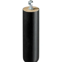 Piedini mobili Hettich legno verniciato nero Ø 47 mm