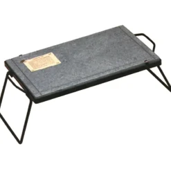 Pietra ollare con supporto e gambe pieghevoli 40x50 cm