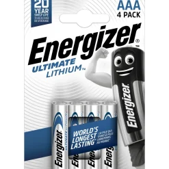 Pila al litio Energizer ULTIMATE AAA Micro 4 pz