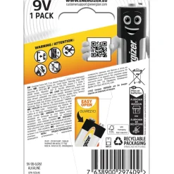 Pila alcalina Energizer ALK POWER 9V E-Block 1 pz