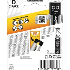 Pila alcalina Energizer ALK POWER D Mono 2 pz