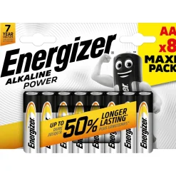 Pila alcalina Energizer ALK POWER AA 8 pz