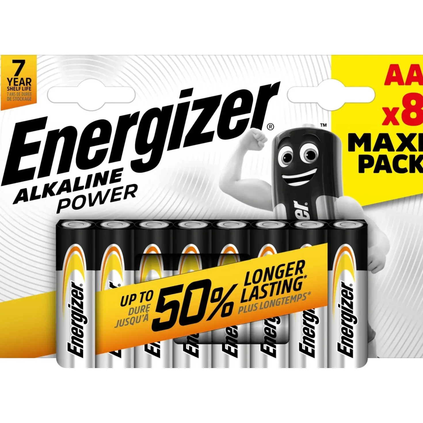 Pila alcalina Energizer ALK POWER AA 8 pz
