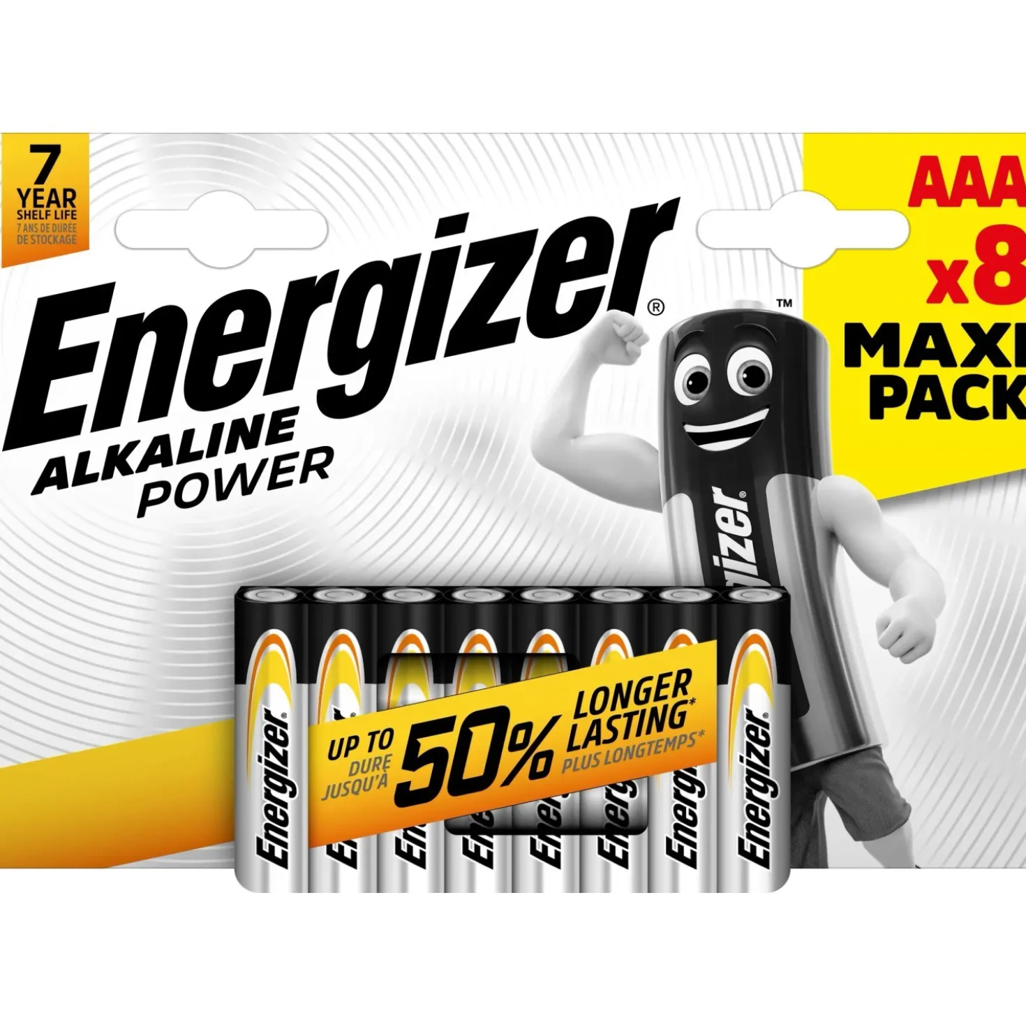 Pila alcalina Energizer ALK POWER AAA 8 pz