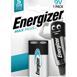 Pila alcalina Energizer MAX PLUS ALK 9V E-Block 1 pz