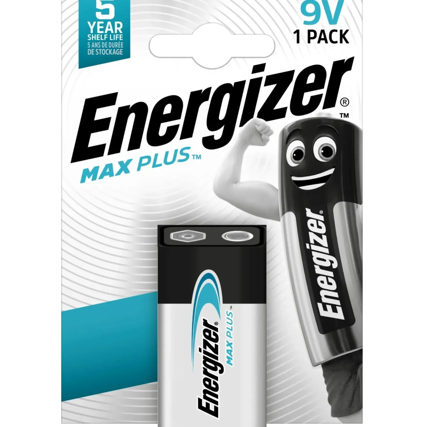 Pila alcalina Energizer MAX PLUS ALK 9V E-Block 1 pz