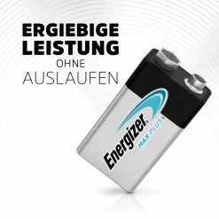 Pila alcalina Energizer MAX PLUS ALK 9V E-Block 1 pz