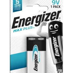 Pila alcalina Energizer MAX PLUS ALK 9V E-Block 1 pz