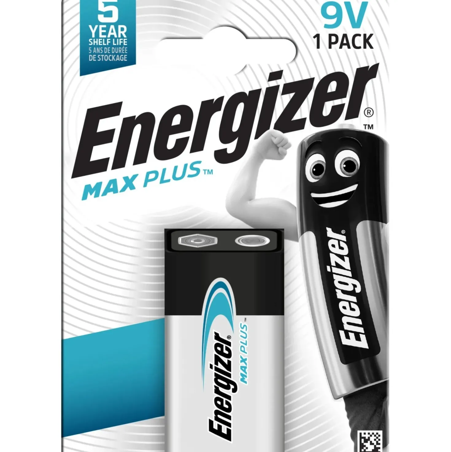 Pila alcalina Energizer MAX PLUS ALK 9V E-Block 1 pz