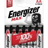 Pila alcalina Energizer MAX ALK AA 6 pz